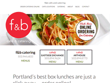 Tablet Screenshot of fandbcafe.com